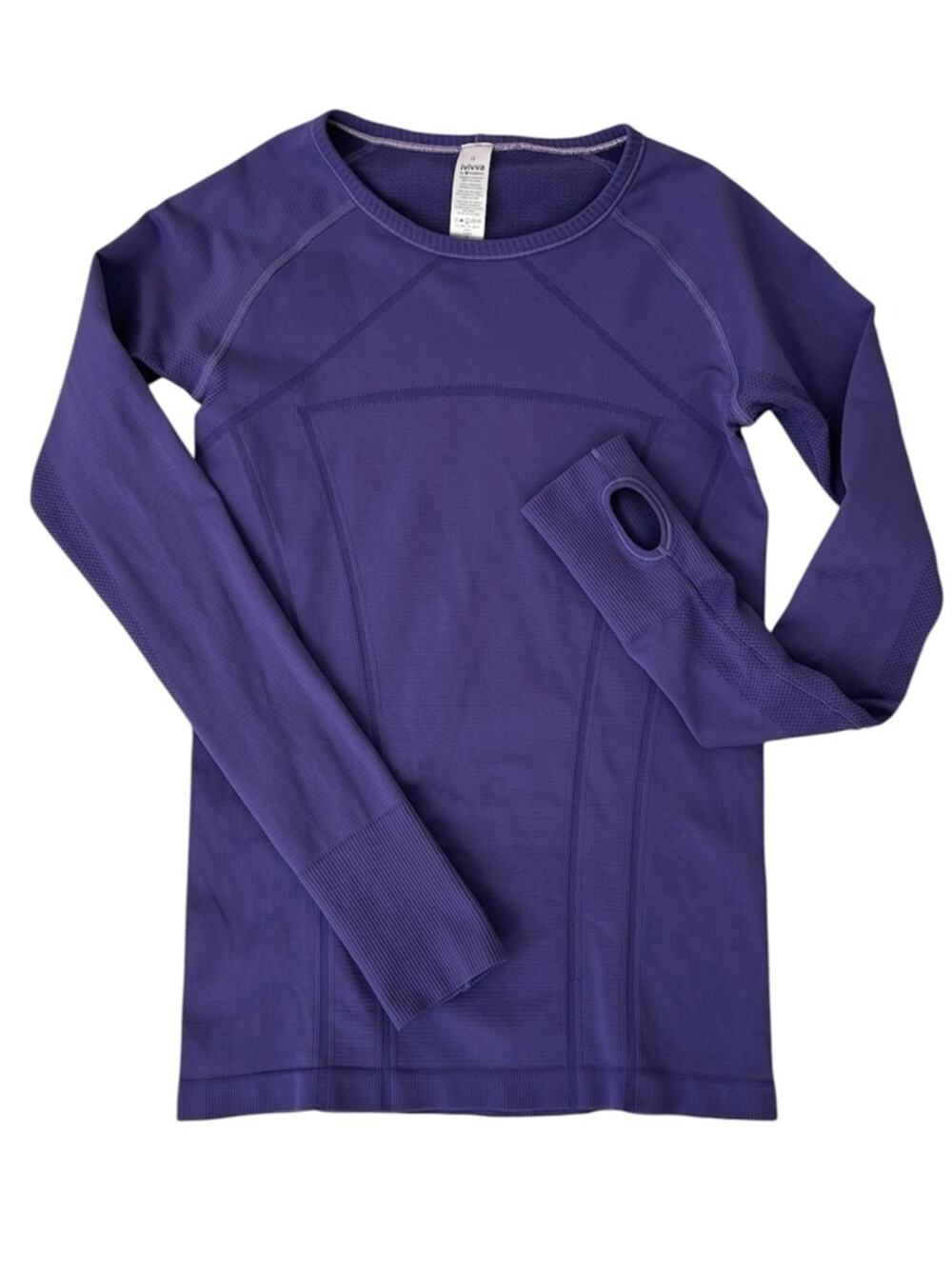 Lululemon Ivivva Kids Fly Tech Long Sleeve 12/L Purple